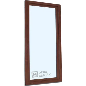 Vchodové dveře Plastové balkonové dveře - KNIPPING 70 AD, 800x2000 mm, OS, ořech Otevírání: levé, Barva, imitace: ořech/bílá (jednostranně), Provedení: jednostranná klika + madýlko + PVC rám + příslušenství a montážní materiál zdarma