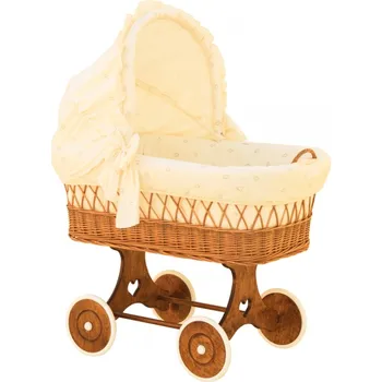 Kolébka pro miminko Boudička na Mojžíšův košík pro miminko - Scarlett Méďa - béžová