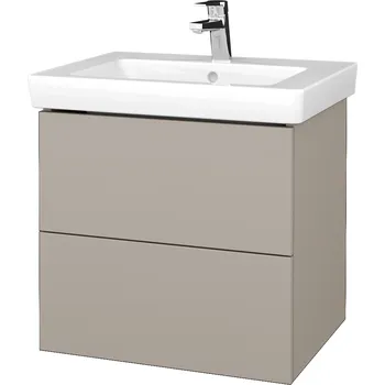 Koupelnový nábytek Dřevojas Umyvadlová skříňka VARIANTE SZZ2 60 pro umyvadlo Subway 2.0 - N07 Stone / N07 Stone