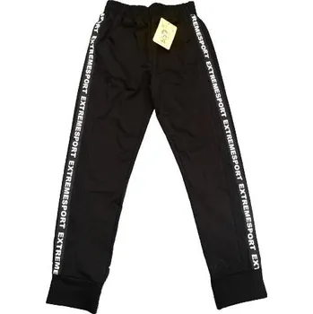 Dívčí kalhoty Maja Teplákové volnočasové kalhoty 2188 černé Rozměr: 146