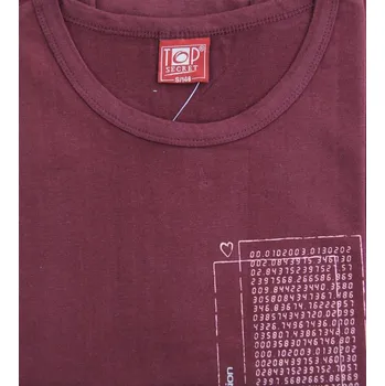 Dívčí tričko PO-3057, krátký rukáv, vínová, vel. 146