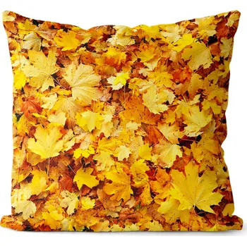 Dekorativní polštářek Polštář Podzimní listí 40x40 cm (Velikost: 40 x 40 cm)