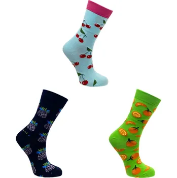 Dámské ponožky Emi Ross Dámské veselé ponožky Odrůda ovoce Looken - 3 párů Barva: Mix barva, Velikost: 37-42