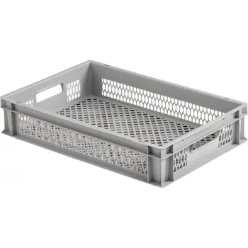 Úložný box Alutec 75050 plastový box , s mříží, (š x v x h) 600 x 120 x 400 mm, šedá, 1 ks