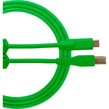 Datový kabel UDG Ultimate Audio Cable USB 2.0 C-B Straight 1,5m Zelená (USB kabel, délka 1.5m, USB C, rovný)