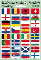 ARCH Welcome To The Football Country tetovačky/samolepky vlajky států