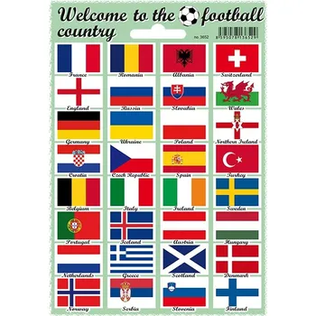 ARCH Welcome To The Football Country tetovačky/samolepky vlajky států Odstranitelné tetování ARCH Welcome To The Football Country tetovačky/samolepky vlajky států
