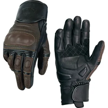 Moto rukavice Pánské motocyklové rukavice Lookwell CALI hnědé Velikost: M
