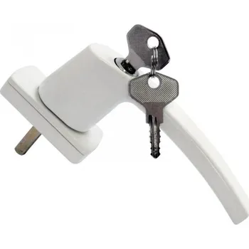 Okenní klika STAR Uzamykatelná okenní klika 130 mm bílá