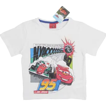 Chlapecké tričko Cars bílé chlapecké tričko 95 Velikost: 98
