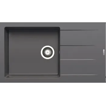 Nerezový dřez Pyragranitový dřez ATHLOS 1B 1D PLUS (86x50) iron grey
