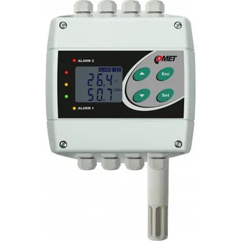 Snímač a regulátor teploty a vlhkosti Comet H3430 s výstupem RS485