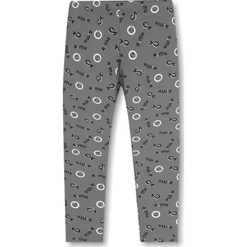 Dívčí legíny Dívčí legíny - KUGO FL6528, světle šedá Barva: Světle šedý melír, Velikost: 146