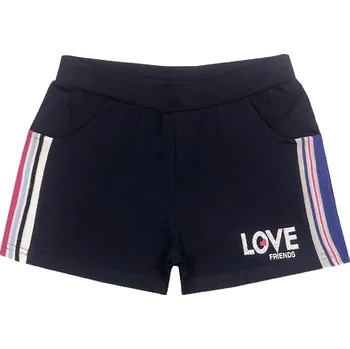 Dívčí kraťasy - KUGO S3229, tmavě modrá Barva: Modrá tmavě, Velikost: 152