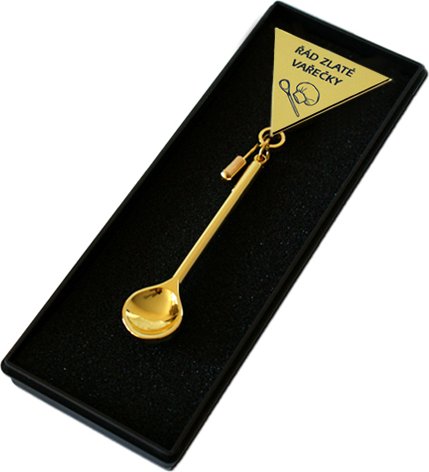 Řád zlaté vařečky s nápisem