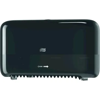 TORK 558048 zásobník na toaletní papír v roli bez dutinek Twin Mid-size černý T7