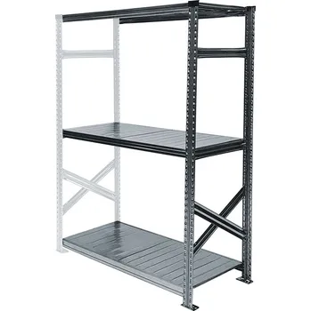 Dílenský regál Wexta Kovový policový regál, 1576x1350x800 mm, 3 police, přídavný