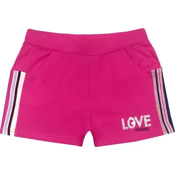 Dívčí kraťasy Dívčí kraťasy - KUGO S3229, růžová Barva: Růžová, Velikost: 152