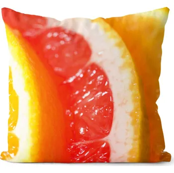 Dekorativní polštářek Foto polštář Plátky ovoce 40x40 cm (Velikost: 40 x 40 cm)