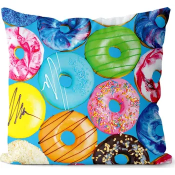 Dekorativní polštářek Polštář Donuts 40x40 cm (Velikost: 40 x 40 cm)