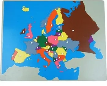 Puzzle Moyo Montessori Mapa Evropa bez rámečku 36 dílků
