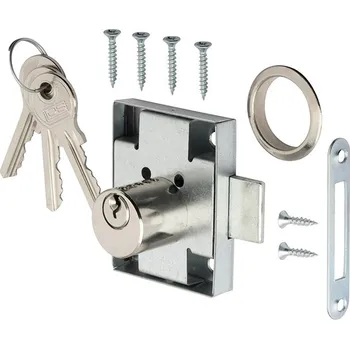 Nábytkové kování Walteco Nábytkový cylindrický zámek 45 x 56 mm