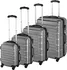 tectake Sada cestovních skořepinových kufrů 4 ks