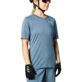 cyklistický dres cyklo dres dámský krátký rukáv FOX Ranger Ss Jersey, Matte Blue - S