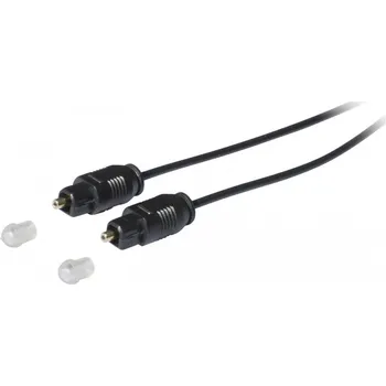 Redukce Toslink digitální audio kabel Kash 30L505 [1x Toslink zástrčka (ODT) - 1x Toslink zástrčka (ODT)], 5.00 m, černá