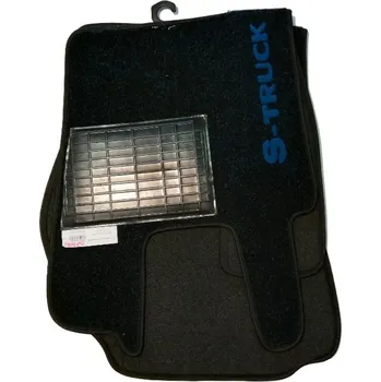 autokoberec Koberce textilní pro SCANIA 124R od 2004, černo-modrá barva