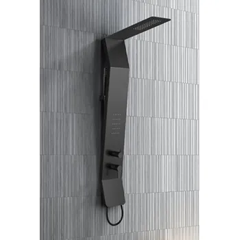 Sprchový set Sanjet SORTE BLACK sprchový panel s pákovou baterií (SOPNB)