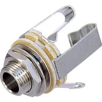 Elektrická zásuvka Rean AV NYS 230 jack konektor 6.35 mm zásuvka, vestavná vertikální Pólů: 3 stereo stříbrná 1 ks