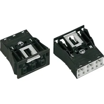 Elektrická zásuvka WAGO 770-703 síťový konektor WINSTA MIDI zásuvka, rovná Počet kontaktů: 2 plus PE 25 A černá 1 ks