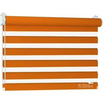 Roleta ROLETY 24 - Látkové rolety Den Noc v liště PROMO - oranžová