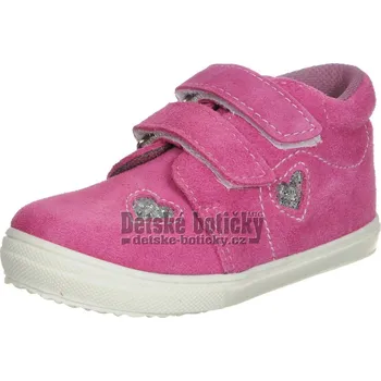 Dívčí polobotky Jonap 022SV růžová srdce 24