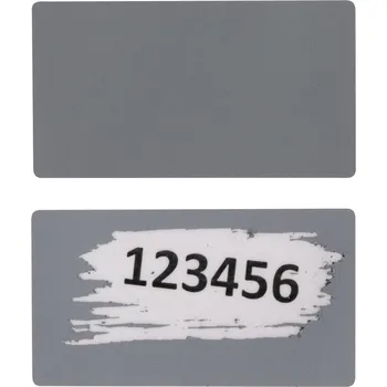 samolepka Stírací samolepka matně šedá 42mm x 23mm obdélník