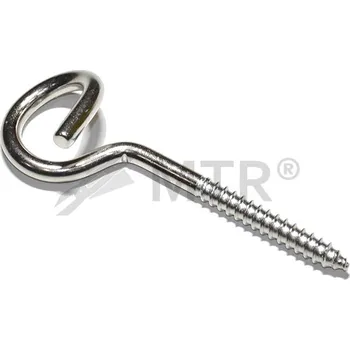 Zahradní houpačka MTR Hák houpačkový s vrutem nerezový Varianta: Hák houpačkový s vrutem nerezový 7,8x140mm nerez A2