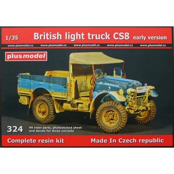 Plastikový model Plusmodel 1/35 British light truck CS8 - early version
