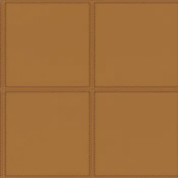 Tapeta Vliesová tapeta hnědá imitace kůže 419016/ Vliesové tapety na zeď Club (0,53 x 10,05 m) Rasch