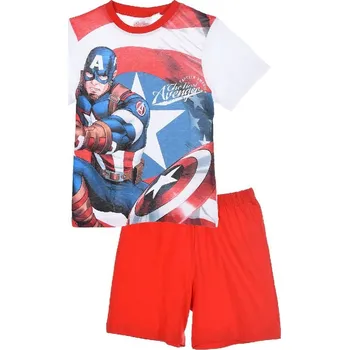 Chlapecké pyžamo Avengers Marvel Captain America červené chlapecké pyžamo Velikost: 104