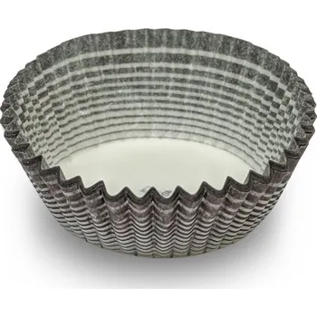 Jednorázové nádobí Košíček papírový prům. 40, v.21mm (hnědý proužek) 2000 ks/bal