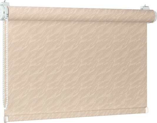 ROLETY 24 - Látková roleta na okna bez vrtání AQUA - světle hnědá