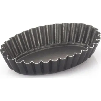 Nádoba na pečení Formička košíček oválný s prolisem 11x7,5 v. 2,3cm