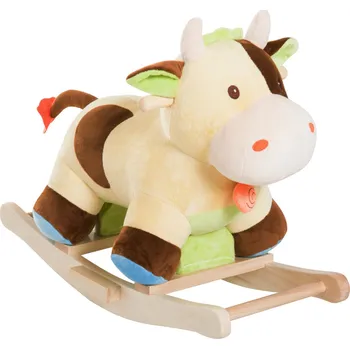 Houpací kůň Houpací zvířátko kravička | 60 x 33 x 45 cm