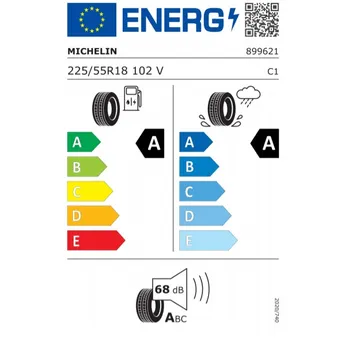 energetický štítek pneumatiky Michelin Primacy 4 225/55 R18 102 V XL S1