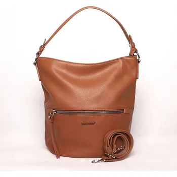 Dámská kabelka na rameno i crossbody David Jones 6518-1 hnědá | KabelkyproVas.cz