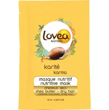 Vlasová regenerace Lovea nature Karité 75ml maska na suché vlasy s bambuckým máslem