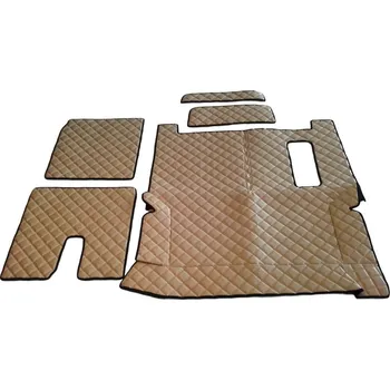 autokoberec Koberce kožené pro MAN TGX od 2017/09, 1 šuplík, AUTOMAT, béžová barva