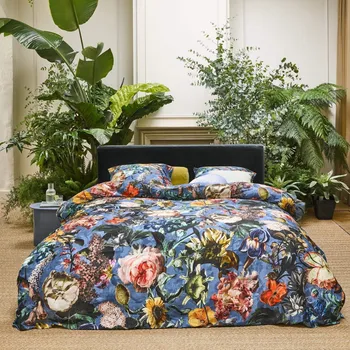 Povlečení Essenza | Luxusní povlečení Famke Moonlight blue 140x200, 70x90 - 100% bavlněný satén