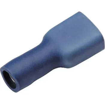Cimco 180249 faston zásuvka Šířka zástrčky: 4.8 mm Tloušťka konektoru: 0.8 mm 180 ° plná izolace modrá 1 ks